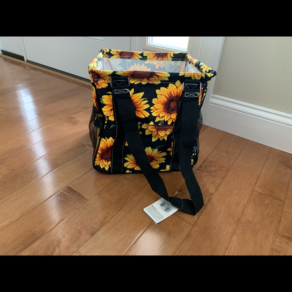 Ngil Sunflower collapsible tote NWT